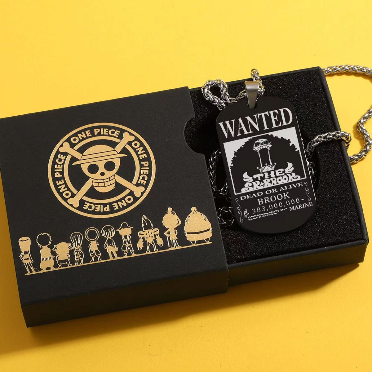 Dog Tag Bounty Poster Titanium Steel Necklace