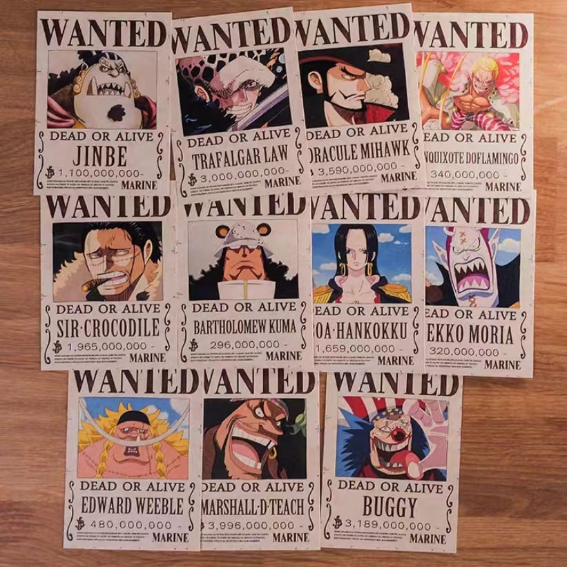 2026 Latest Updated Parchment Wanted Poster,Bounty Poster Total 264 Pieces