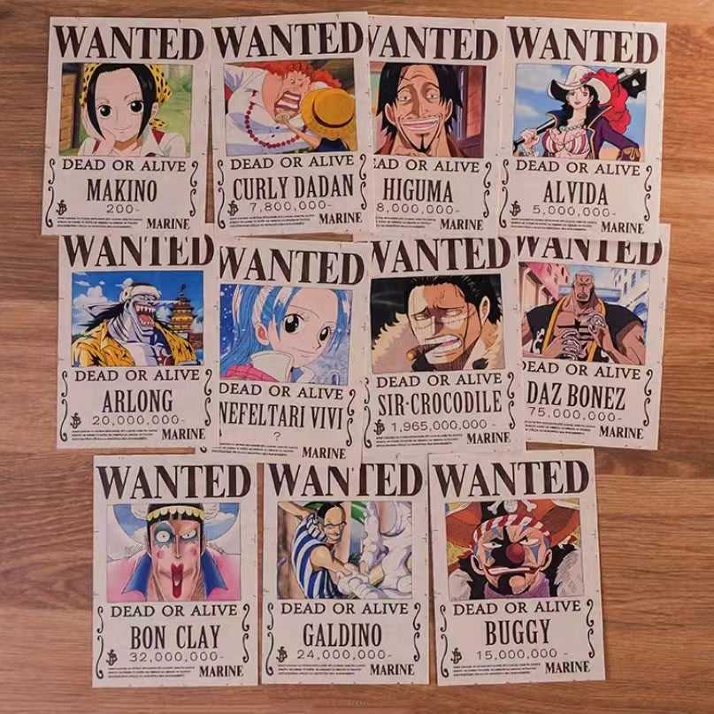 2026 Latest Updated Parchment Wanted Poster,Bounty Poster Total 264 Pieces