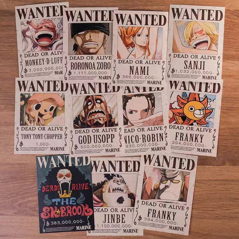 2026 Latest Updated Parchment Wanted Poster,Bounty Poster Total 264 Pieces