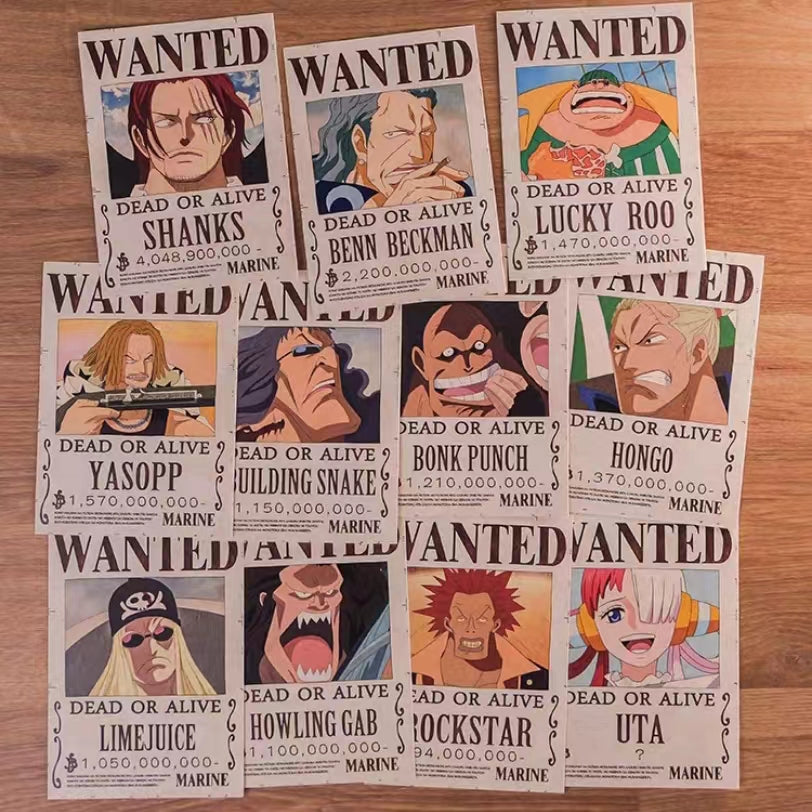 2026 Latest Updated Parchment Wanted Poster,Bounty Poster Total 264 Pieces