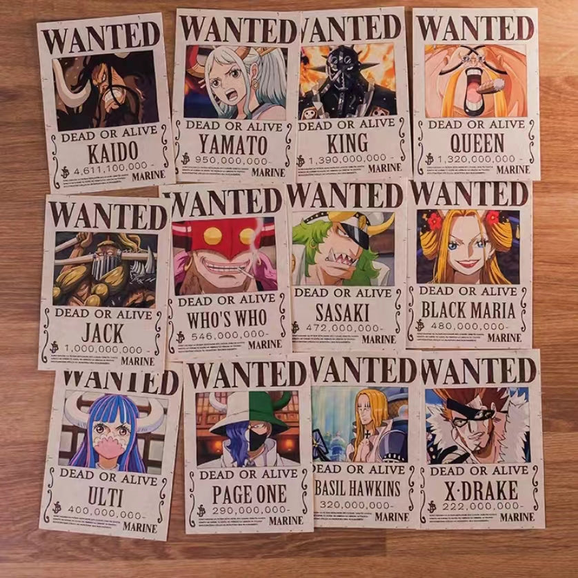2026 Latest Updated Parchment Wanted Poster,Bounty Poster Total 264 Pieces
