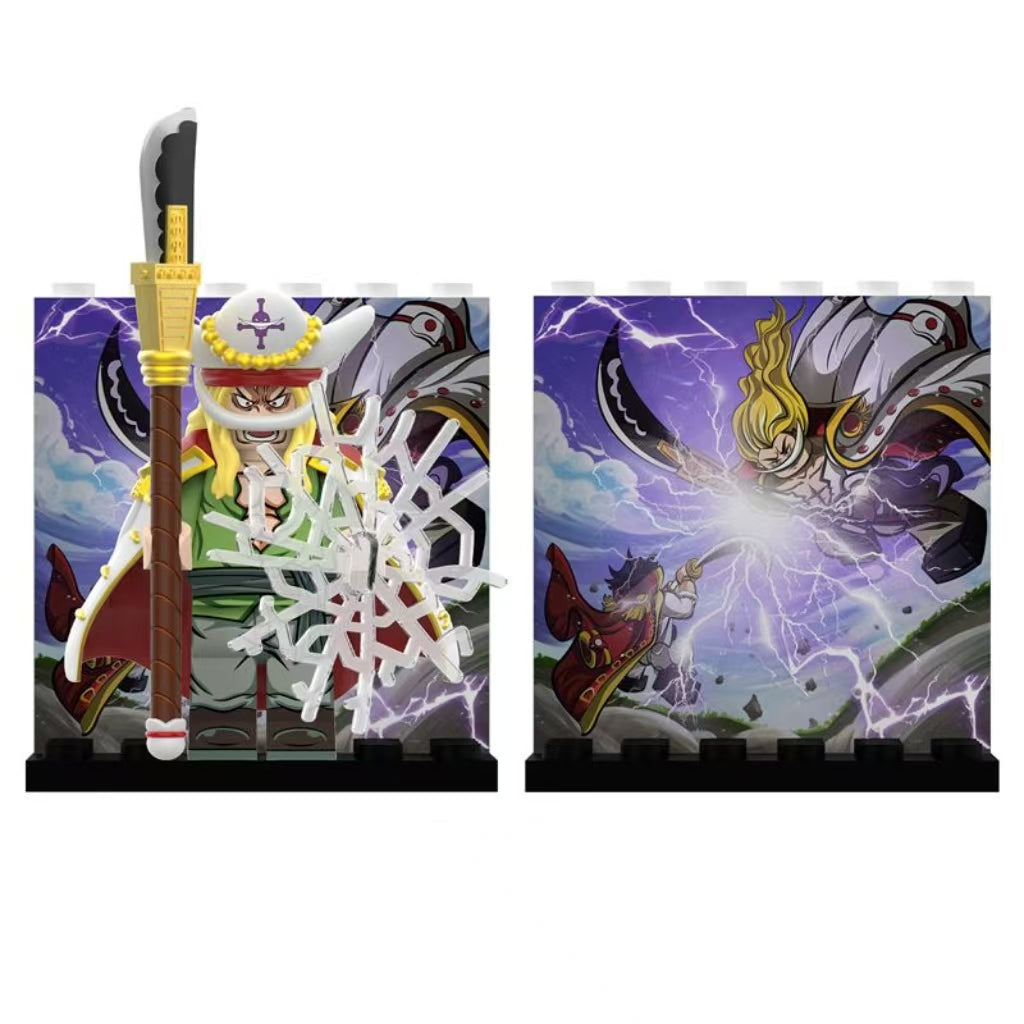 Young Whitebeard, Kuma, Shanks Building Block Mini Figure – anime figure product photo 2 | Moodixa™