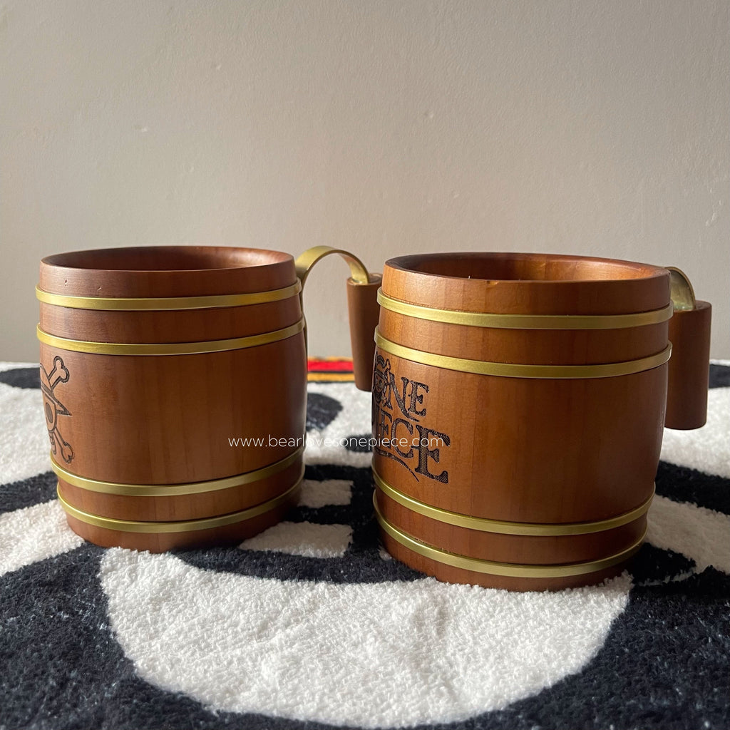 Straw Hat Pirates Wooden Barrel Mug