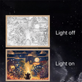 Final War Sketch Art LED Light Painting Night Light Lamp
