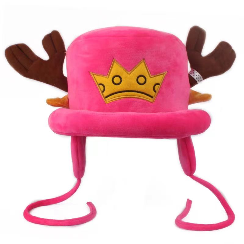 Chopper Plush Hat Soft Anime-Inspired Cosplay Hat