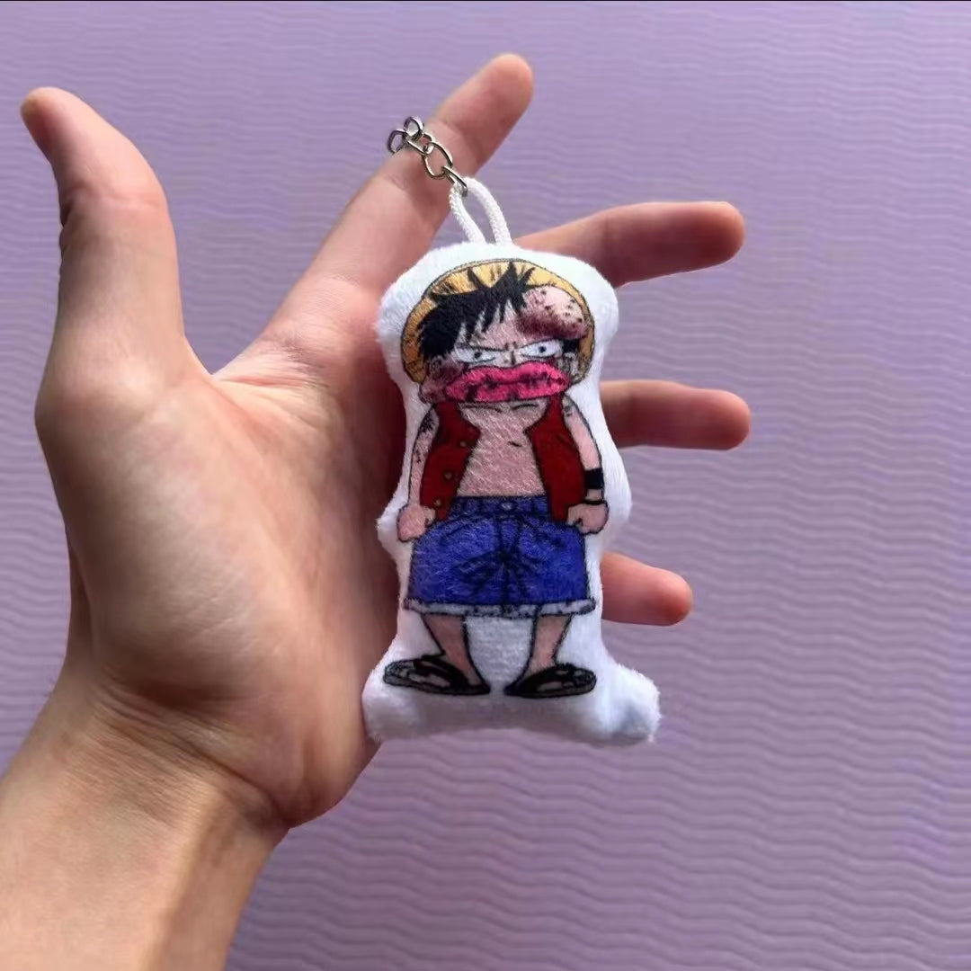 Mosshead Talking Zoro Pendant Plush Toy Keychain