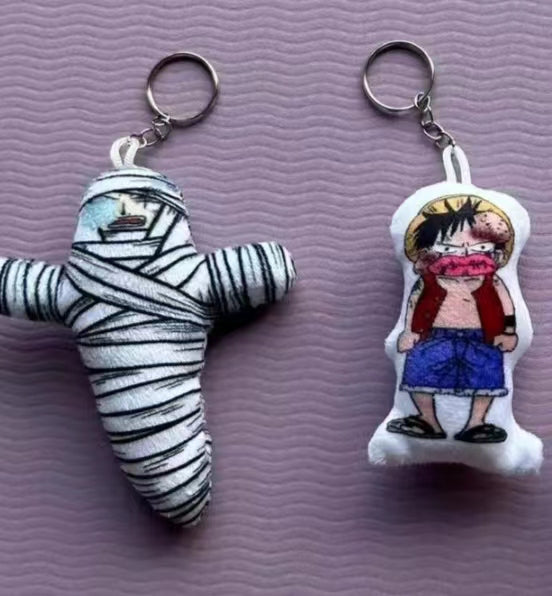 Mosshead Talking Zoro Pendant Plush Toy Keychain