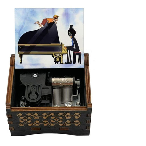 Binks'Sake Vintage Wooden Music Box – music box product photo 1 | Moodixa™