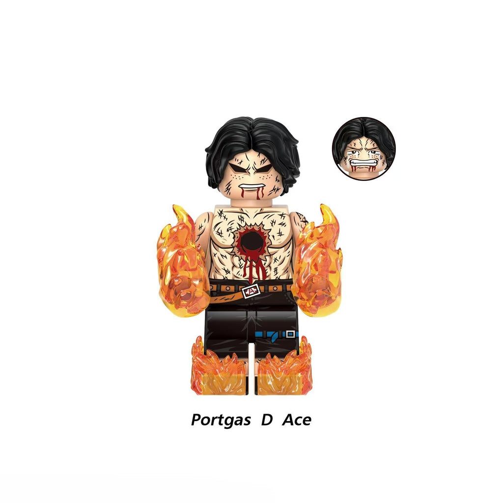 New edition,Wano Law,Ace,Building Block Mini Figure