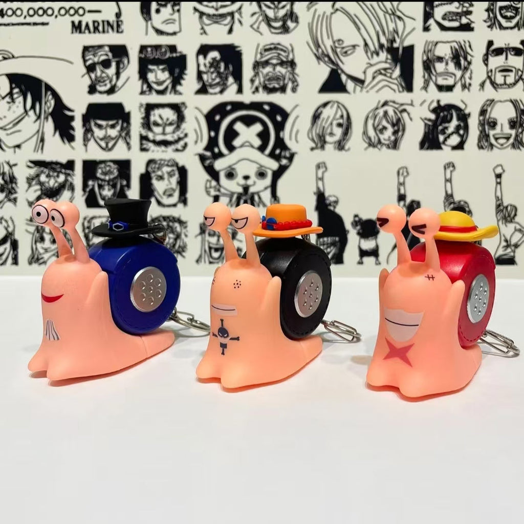 Chopper ASL Voice Recorder Den Den Mushi Transponder Snail Figure Keychain
