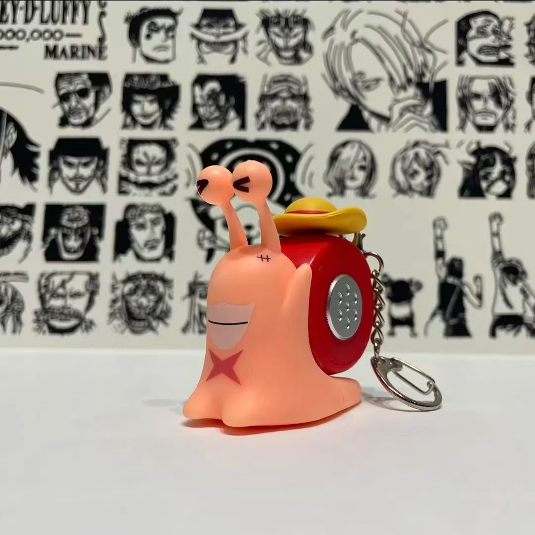 Chopper ASL Voice Recorder Den Den Mushi Transponder Snail Figure Keychain