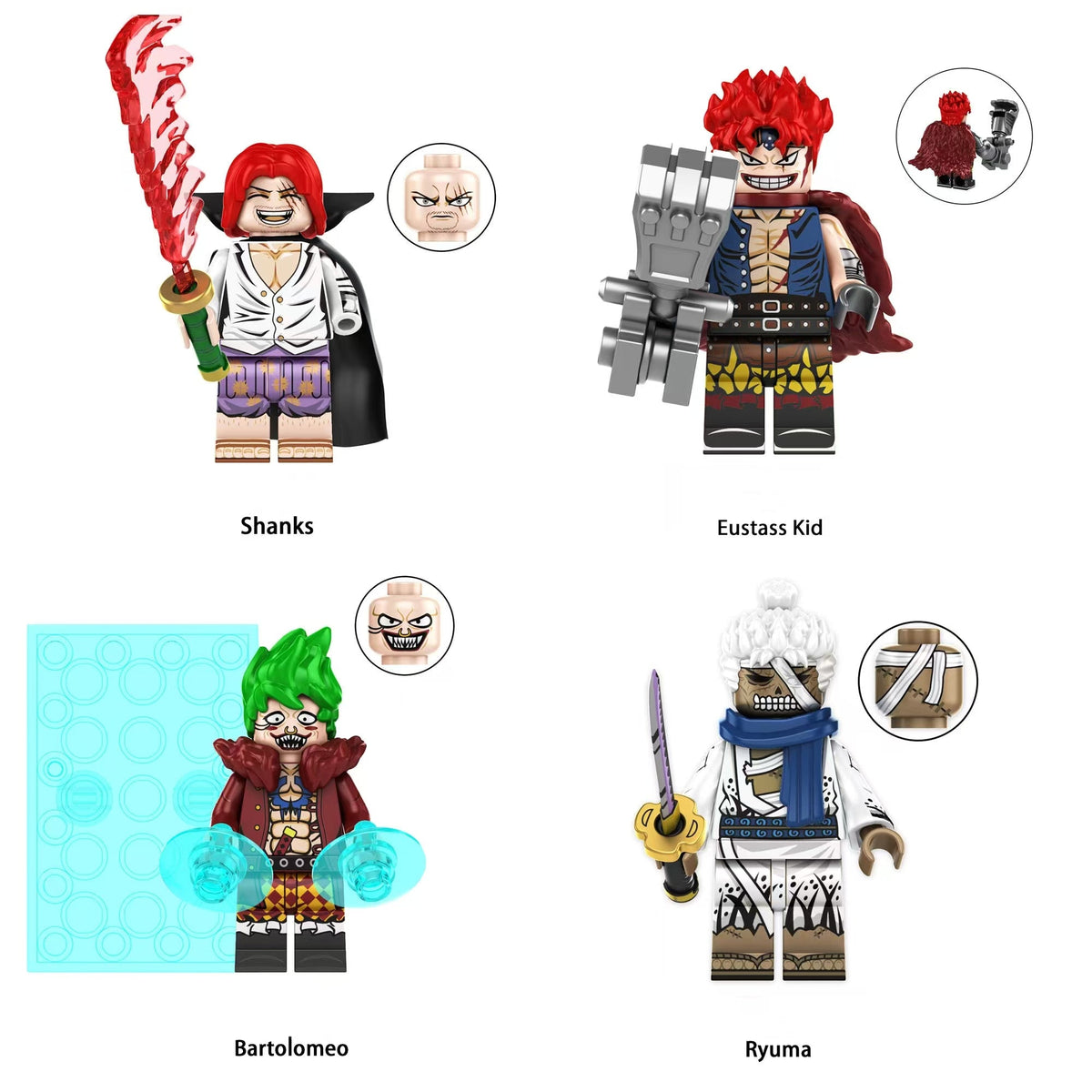 Bartolomeo, Kid, Ryuma Building Block Mini Figure – anime figure product photo 1 | Moodixa™