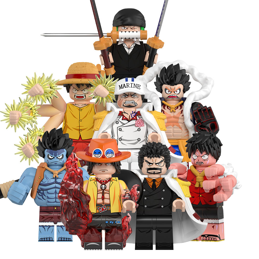 New edition,Nightmare Luffy,Fleet Admiral Akainu Building Block Mini Figure