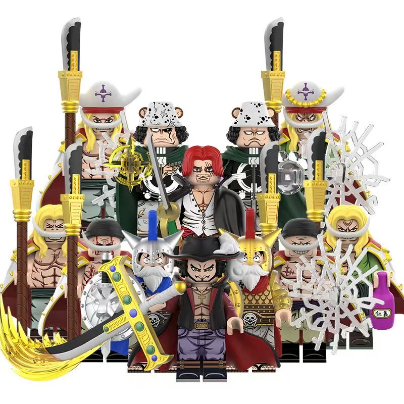 Young Whitebeard, Kuma, Shanks Building Block Mini Figure – anime figure product photo 5 | Moodixa™