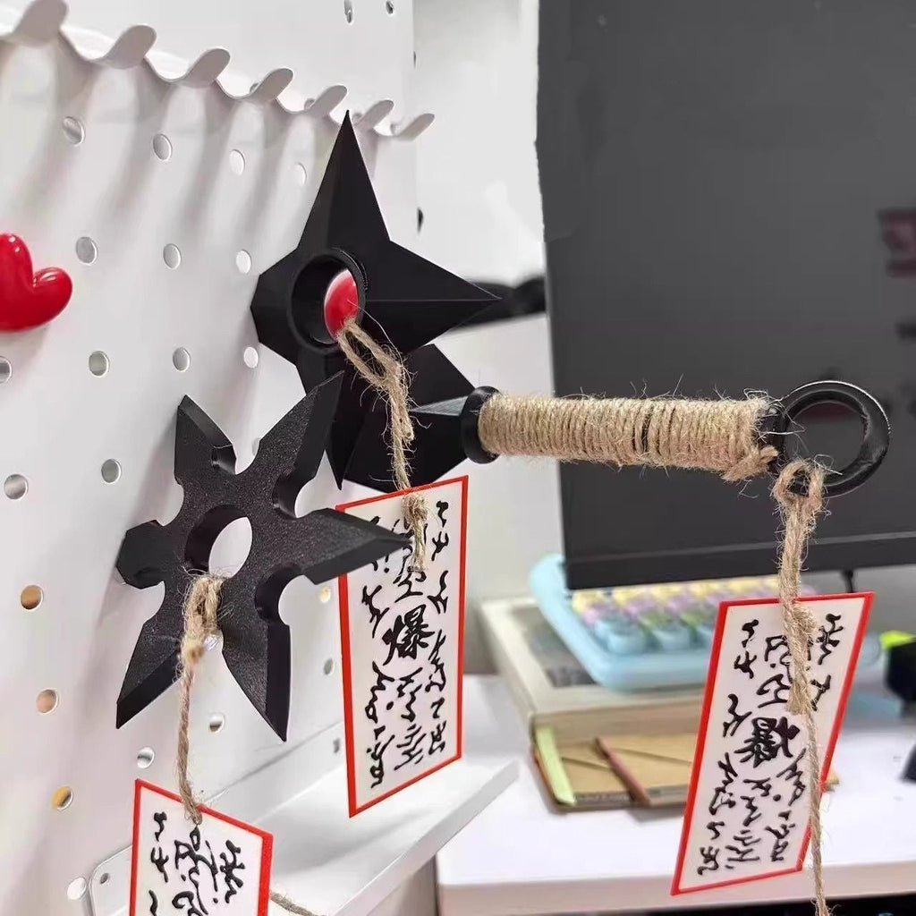 Kunai Shuriken Explosive Tag Fridge Magnet