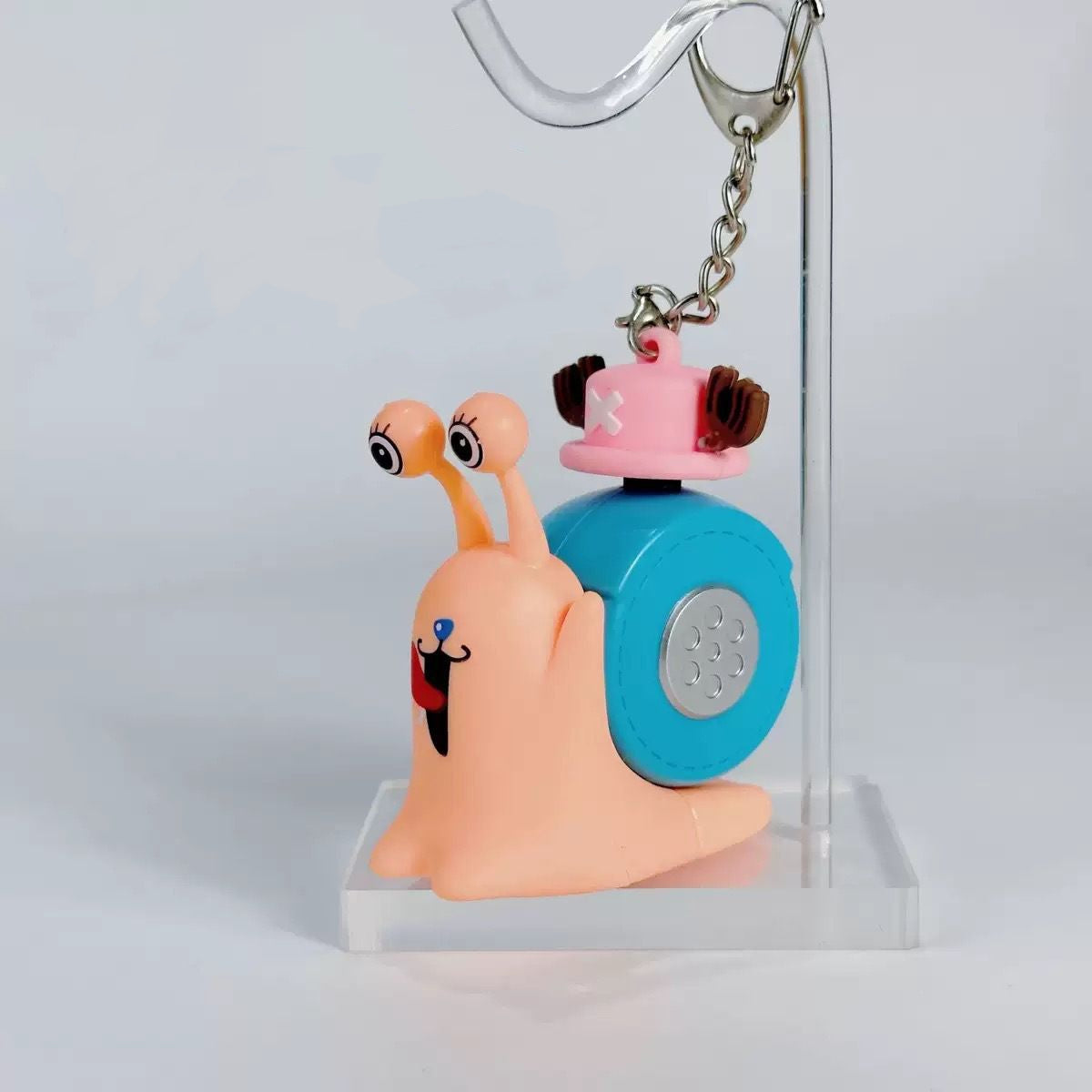 Chopper ASL Voice Recorder Den Den Mushi Transponder Snail Figure Keychain