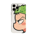 Cute Zoro Luffy Side Profile Phone Case