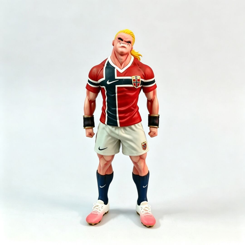 25cm Majin Buu Haaland Crossover Soccer Meme Figure – anime figure product photo 1 | Moodixa™