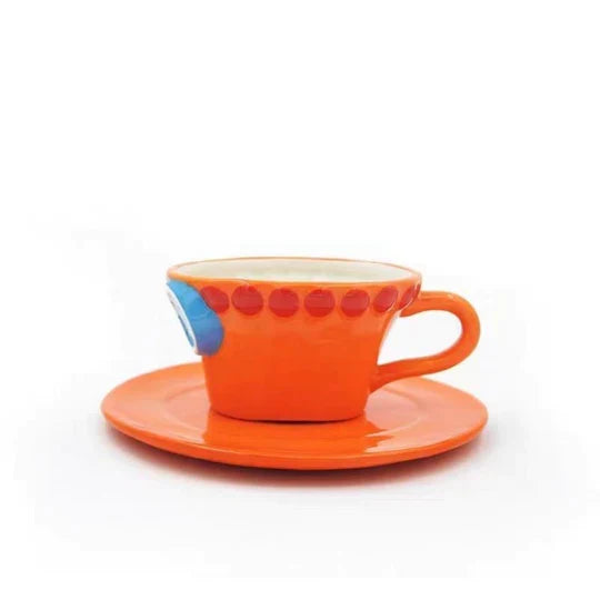 Limited Edition Chopper Hat Ceramic Mug Hand-Painted Collectible