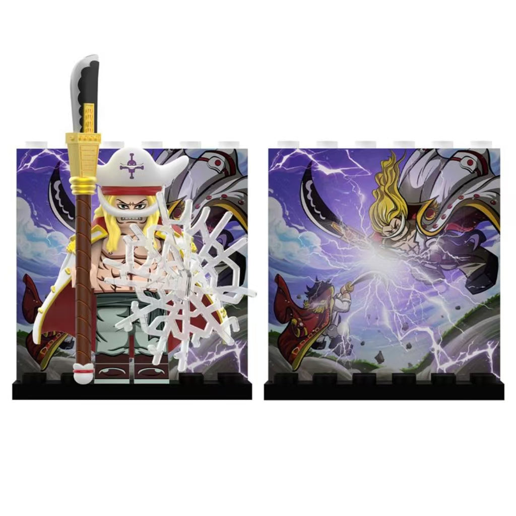 Young Whitebeard, Kuma, Shanks Building Block Mini Figure – anime figure product photo 3 | Moodixa™