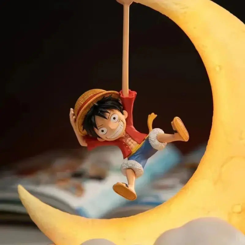 One Piece Luffy Magnetic Night Light – Anime Desk Lamp With Moon Glow 🌙