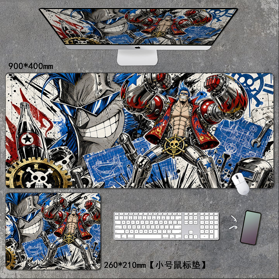 One Piece XXL Gaming Mouse Pad – Extended Anime Desk Mat for Gaming & Office 🏴‍☠️