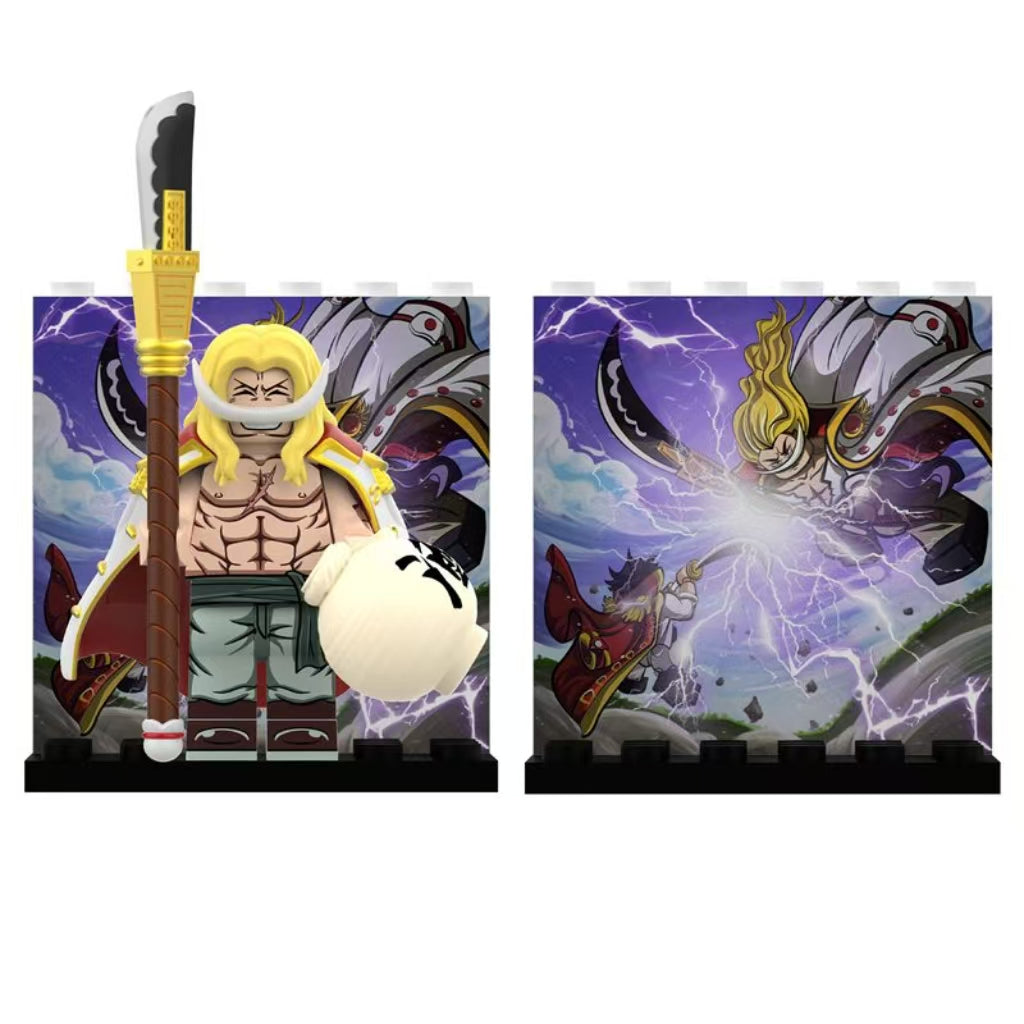 Young Whitebeard, Kuma, Shanks Building Block Mini Figure – anime figure product photo 4 | Moodixa™