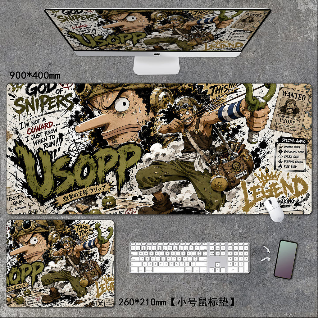 One Piece XXL Gaming Mouse Pad – Extended Anime Desk Mat for Gaming & Office 🏴‍☠️