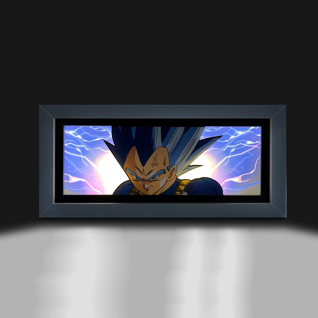 Super Saiyan Blue Evolved Vegeta Dragon Ball Super LED Light Box – Moodixa™ product image 2 of 4