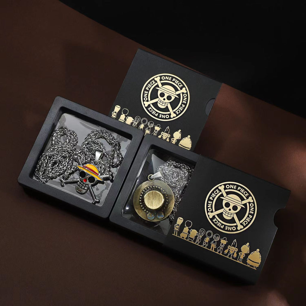 Luffy Law Zoro Ace 360° Rotatable Titanium Steel Necklace