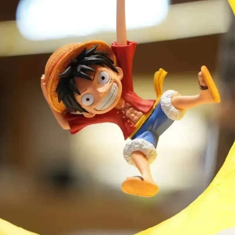 One Piece Luffy Magnetic Night Light – Anime Desk Lamp With Moon Glow 🌙