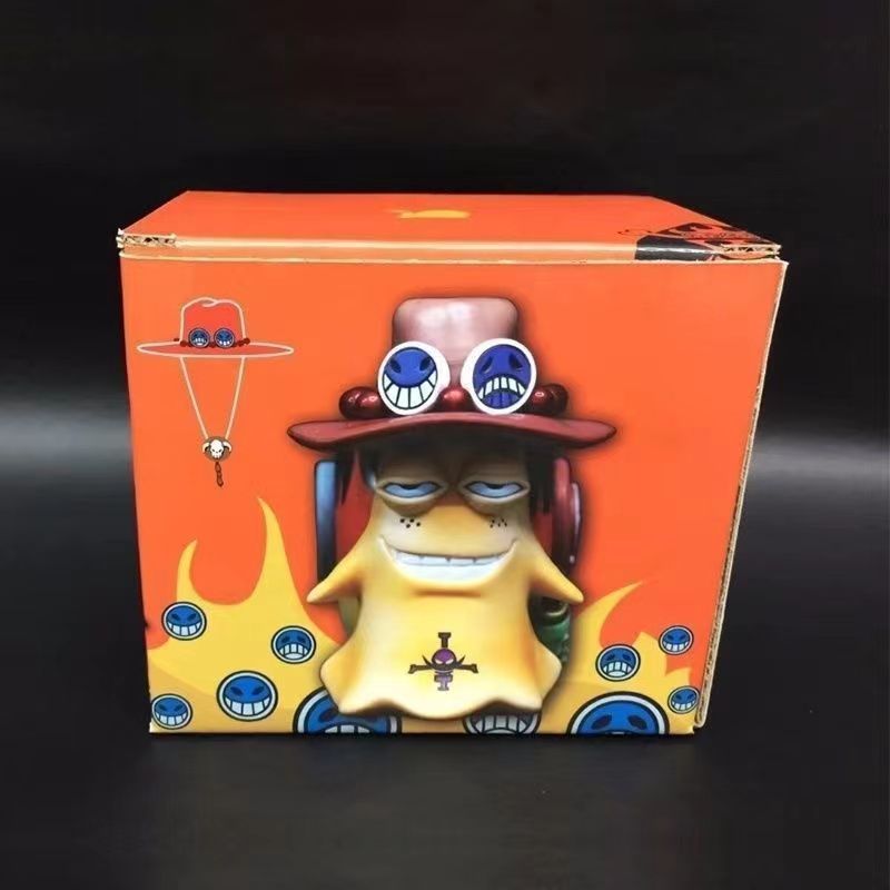 Ace Luffy Den Den Mushi Transponder Snail PVC Figure