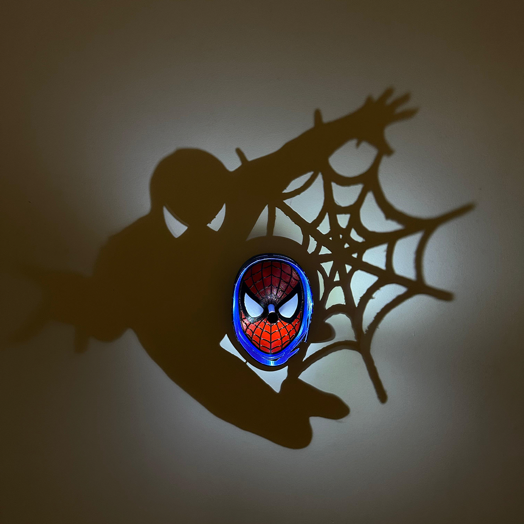 Spider Man Hero Inspired Shadow Lamp – Turn Your Room Into a Hero Scene 🕷️🔥