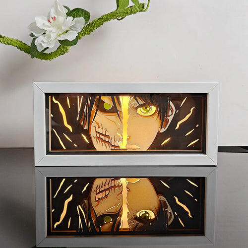 Attack on Titan RGB LED Light Frame – Anime Room Decor With Remote ⚔️