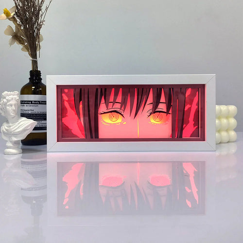 Chainsaw Man Anime RGB LED Light Frame – Dark Aesthetic Anime Room Decor 🔥