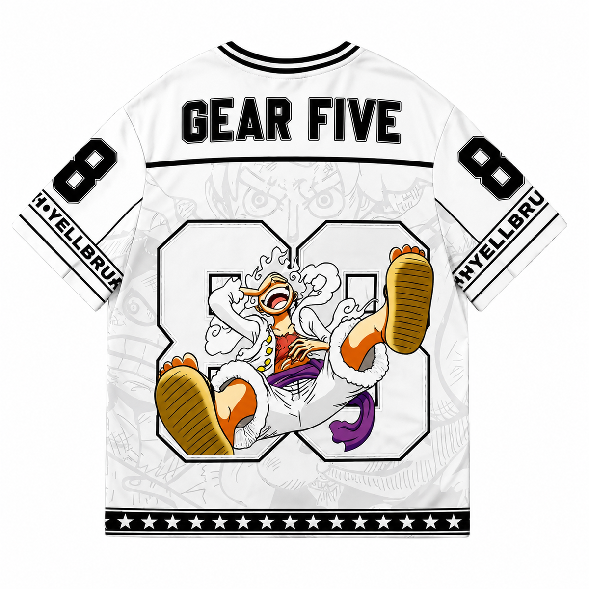 Monkey D. Luffy One Piece Jersey V2 – anime graphic jersey product image 2 | Moodixa™