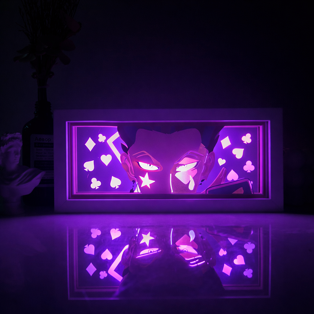 Hunter x Hunter Anime RGB LED Light Frame With Remote – Transform Your Room 🔥
