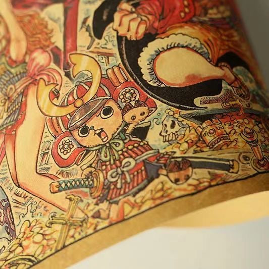 All Characters Vintage Kraft Paper Poster Decorative Wall Art