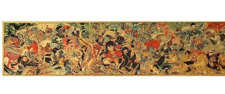 All Characters Vintage Kraft Paper Poster Decorative Wall Art