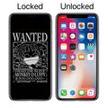 Straw Hat Pirates Wanted Poster iPhone AOD Tempered Glass Screen Protector