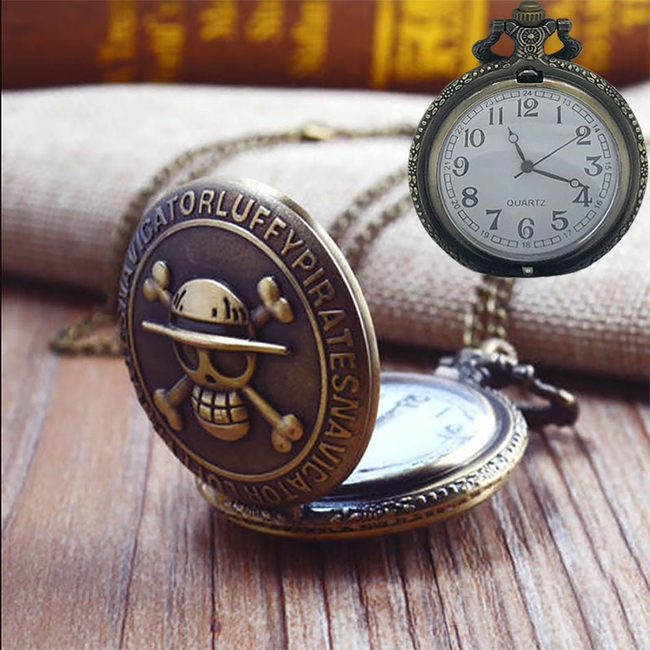 Straw Hat Vintage Pocket Watch Quartz Collectible