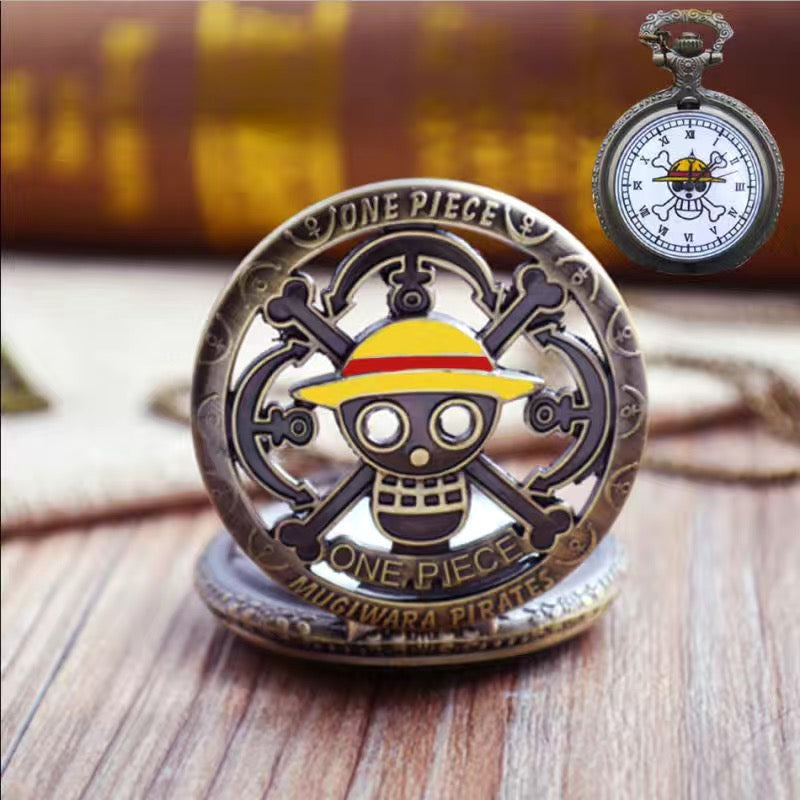 Straw Hat Vintage Pocket Watch Quartz Collectible