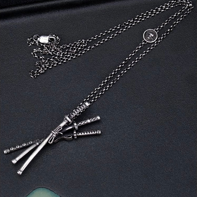 Zoro Three Swords Necklace Anime-Inspired Pendant
