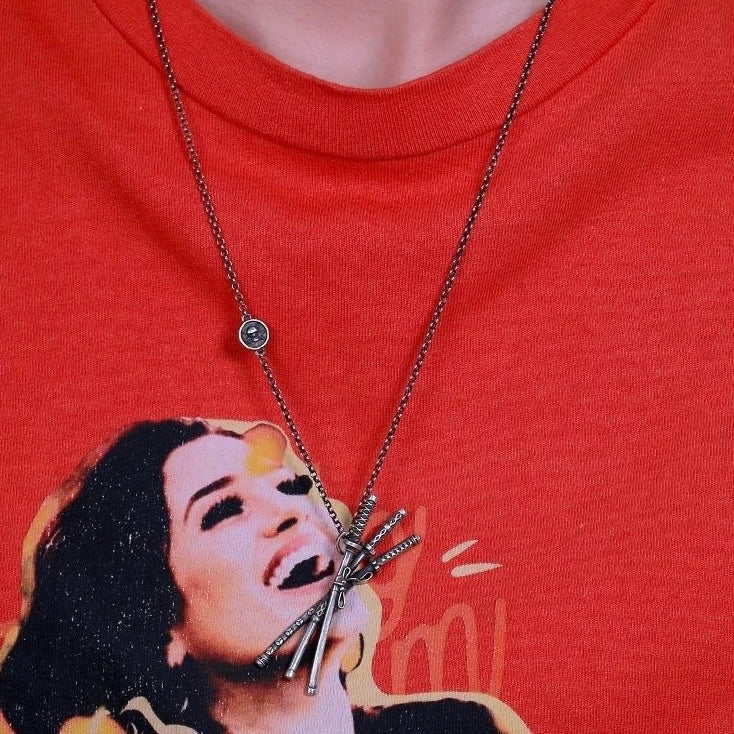 Zoro Three Swords Necklace Anime-Inspired Pendant