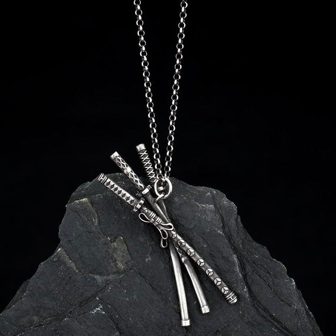 Zoro Three Swords Necklace Anime-Inspired Pendant