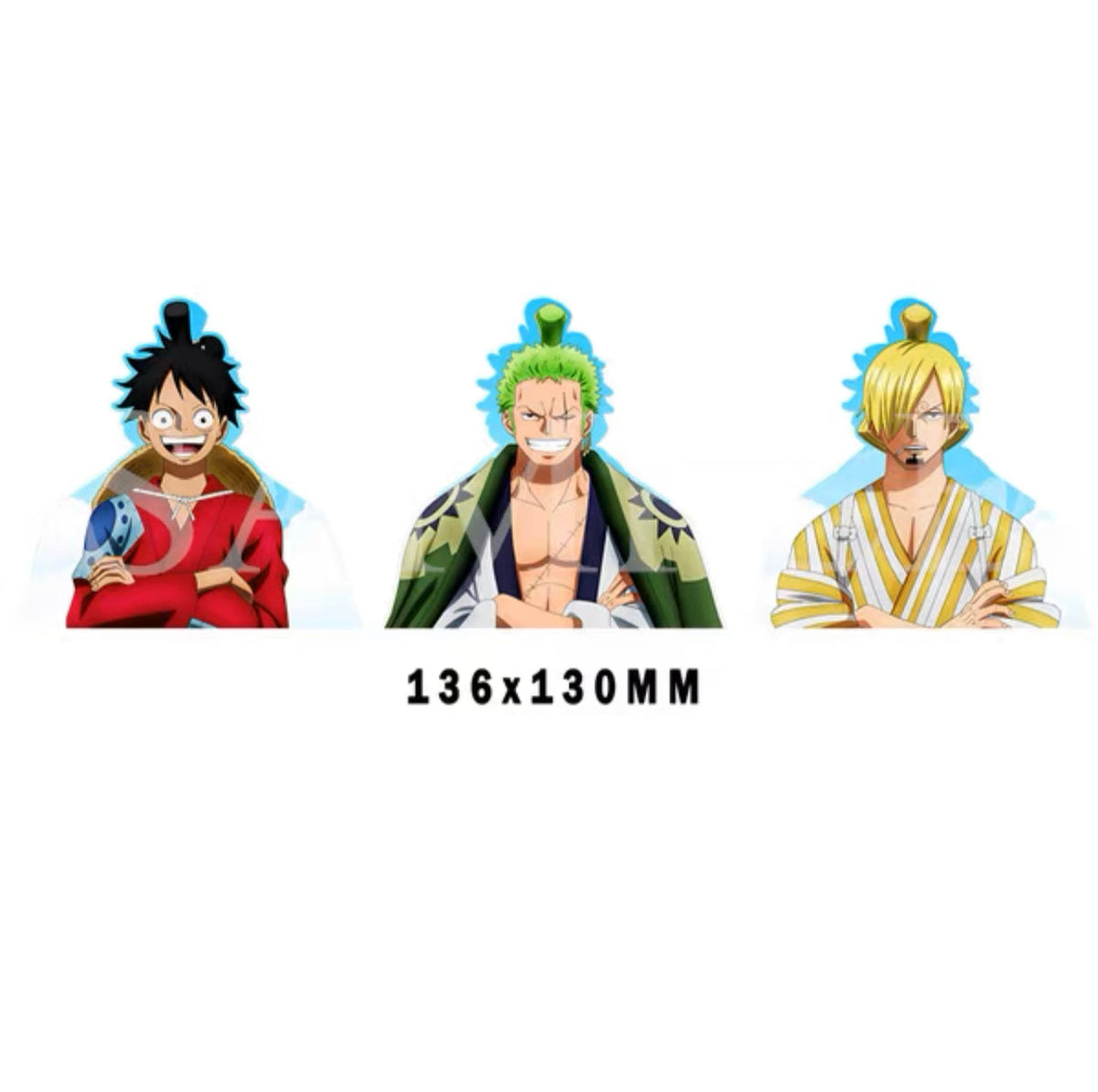 Kid,Luffy,Law,three captains 3D Motion sticker, 3 varieties Of morphologic