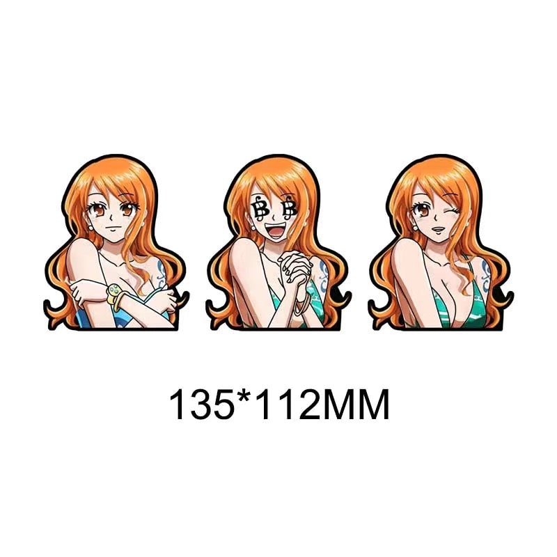Nami's Punch 3D Motion sticker, 3 varieties Of morphologic