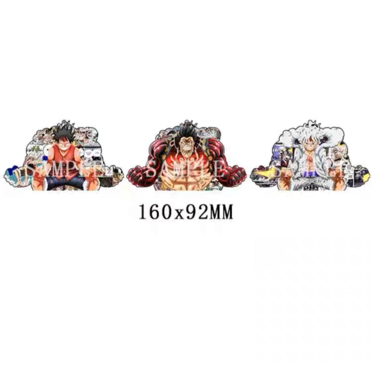 Kid,Luffy,Law,three captains 3D Motion sticker, 3 varieties Of morphologic