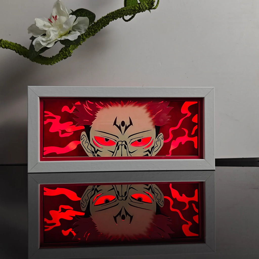 Jujutsu Kaisen Anime RGB LED Light Frame With Remote – Transform Your Room 🔥
